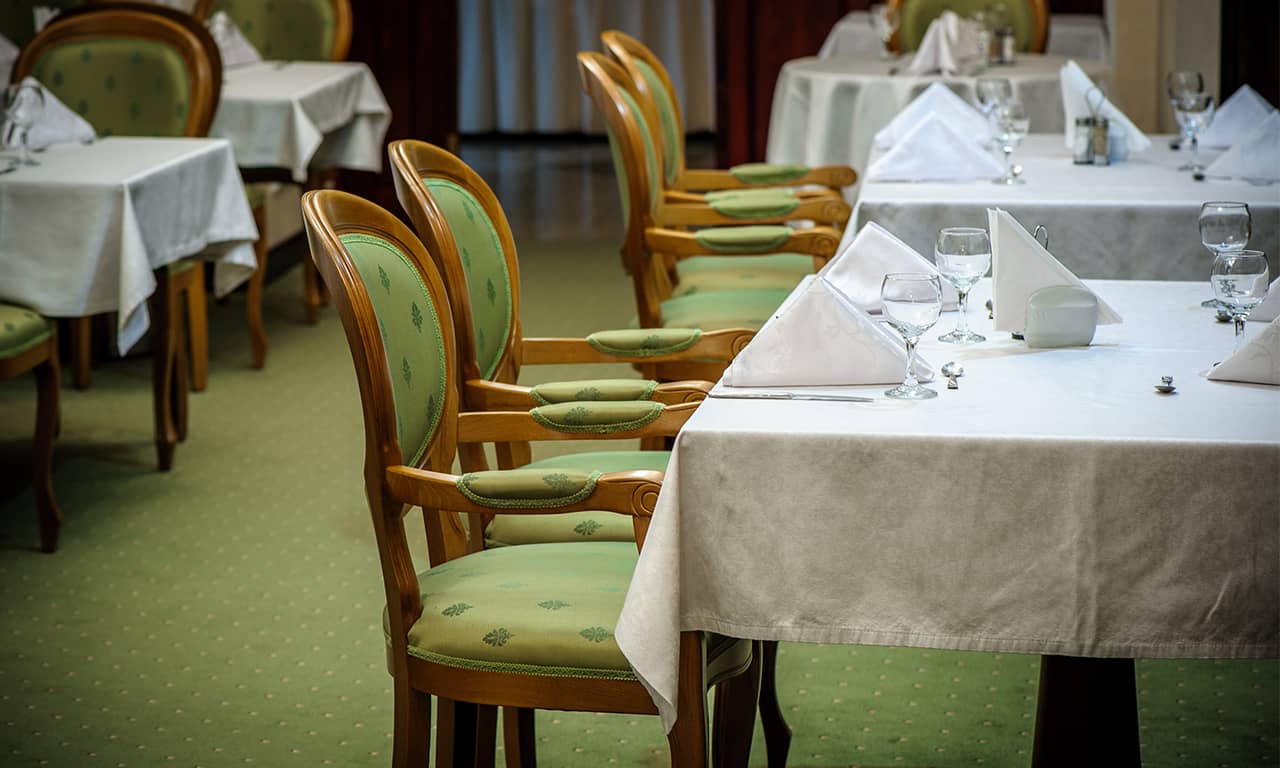 Bankettsaal Mobiliar
